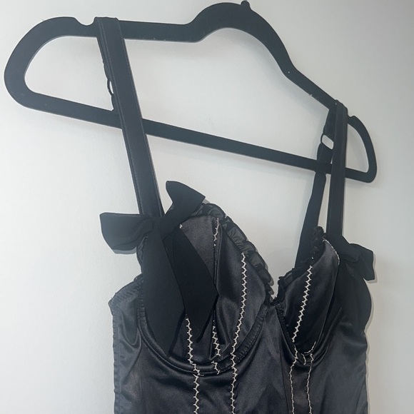 La Senza black Satin corset size Medium - Picture 7 of 12